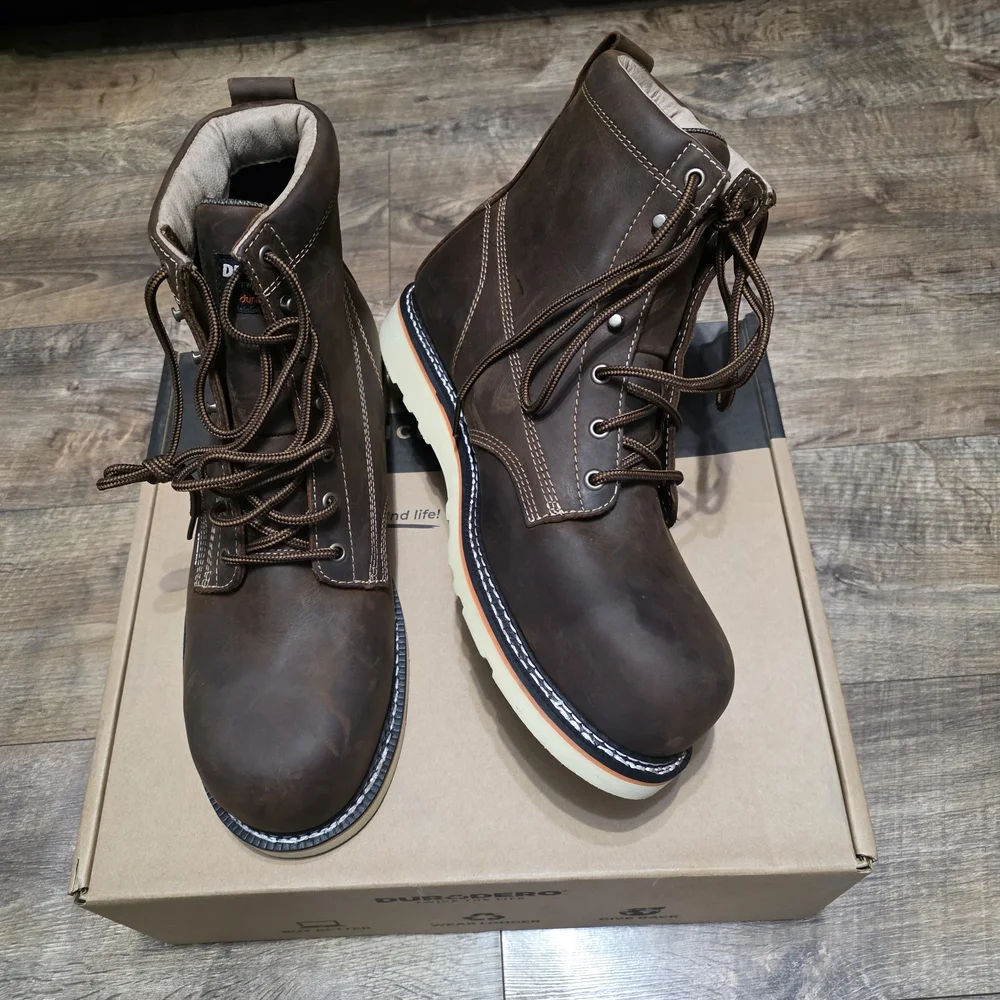Durodero Steeltoe  Leather Boots Men Size 12
